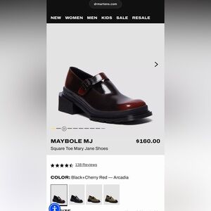 Dr. Martens Maybole MJ Brown and Black Flats